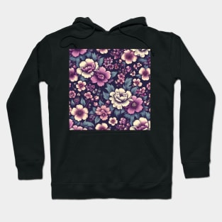 Pink Floral Pattern Hoodie